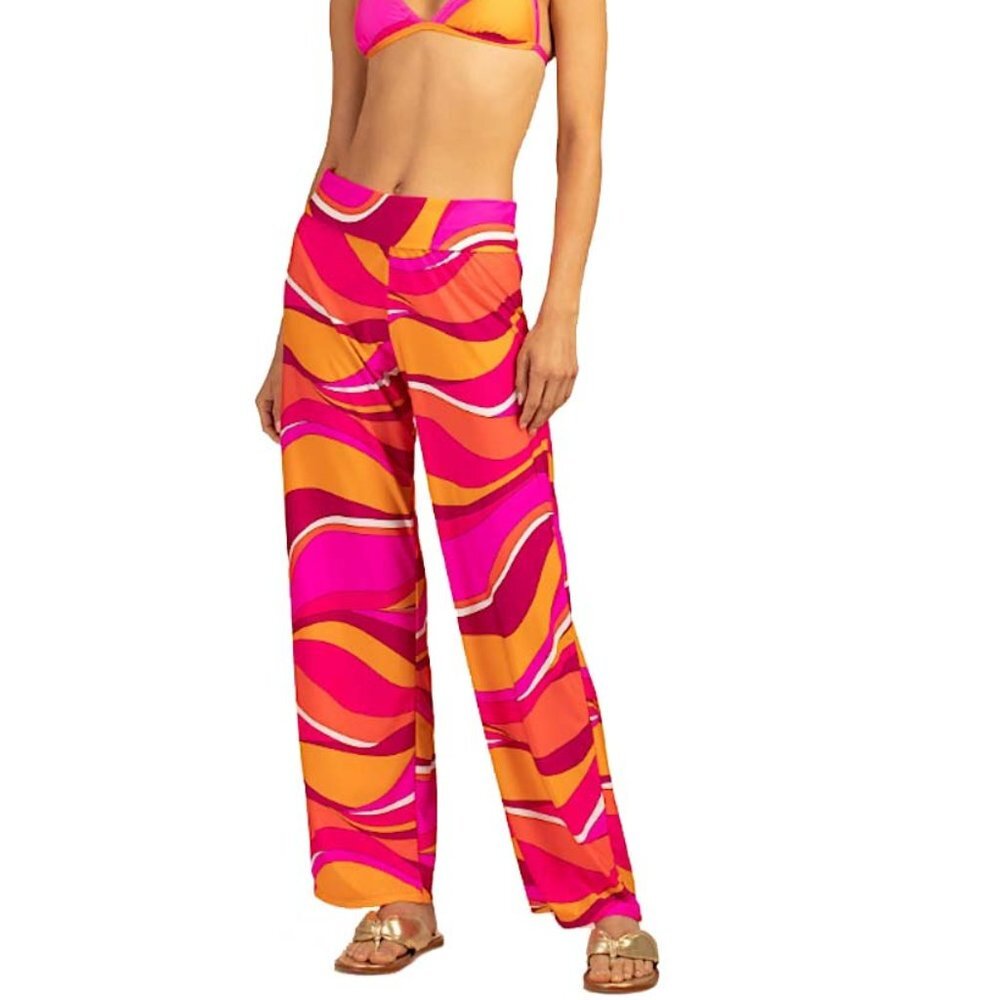 NWT Trina Turk Vivid Vista Beach Pants Cover Up